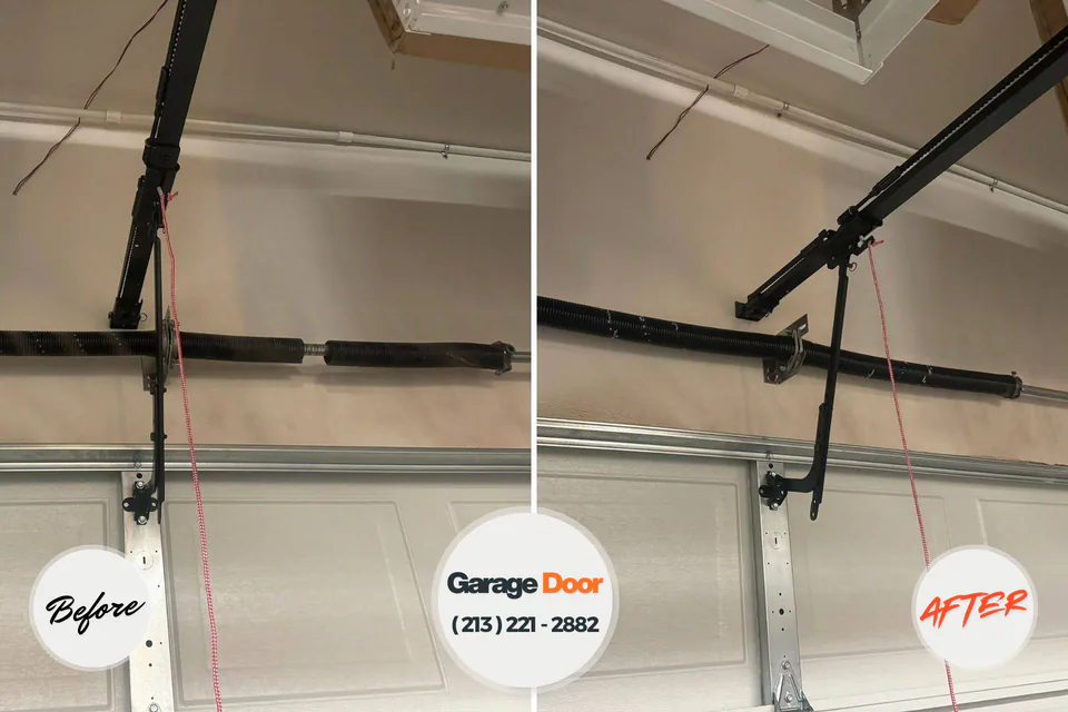 Before and after: garage door company Buena Vista, CO